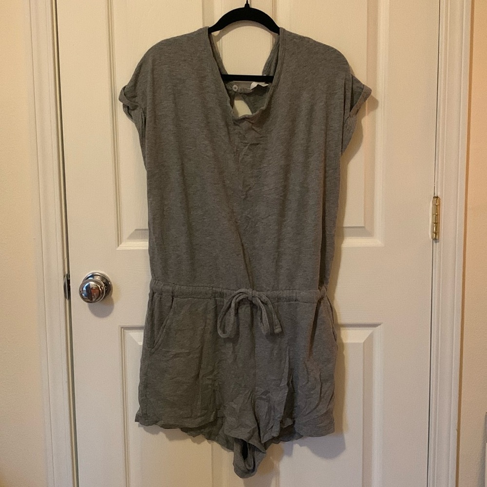 Gray Lounging Romper